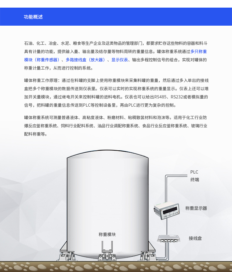 储罐称重模块