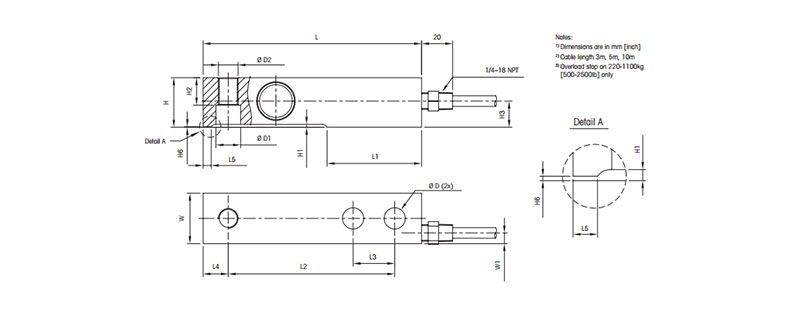梅特勒托利多 剪切梁传感器 SLB415盲孔型传感器 称重传感器